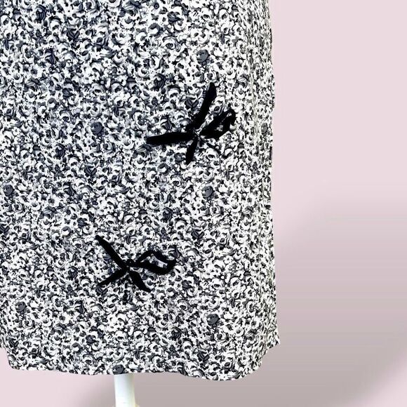 Lane Bryant Mini Skirt Venezia Jeans Gray Floral Beaded Stretchy Sz 20 2X - Picture 5 of 13